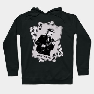 Retro Angus Young Card Style Hoodie